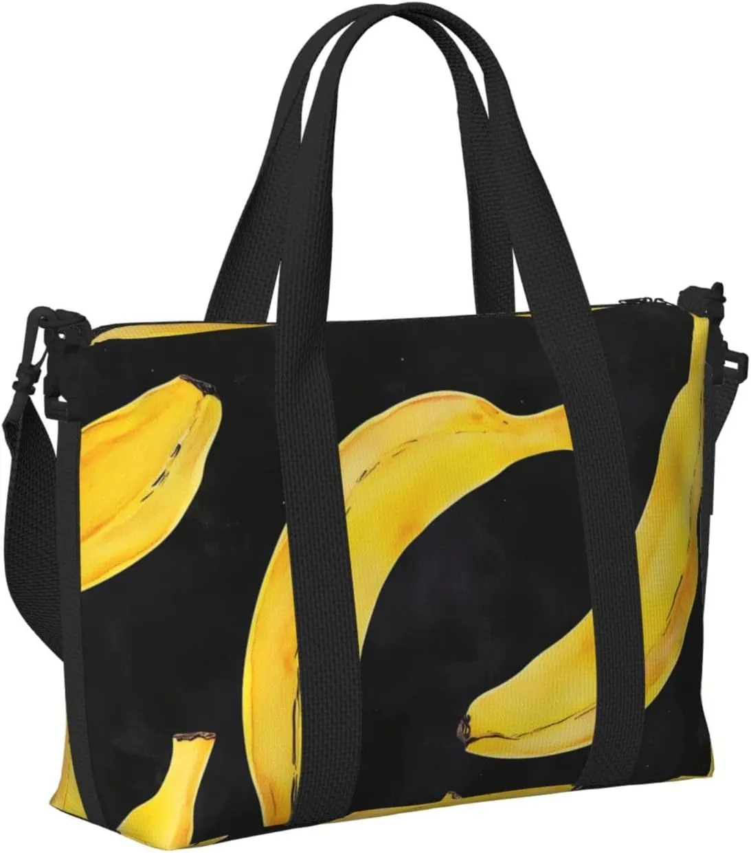 Travel Duffle Bag Banana Pattern Weekender Overnight Bags Luggage Bag for Women Men Waterproof Sports Gym Bag Hand Bag with Shoulder Strap