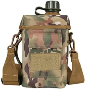 Travel Kettle Large Capacity Sport Water Bottle with Bag Shoulder Strap Waterbottle(Yellow)