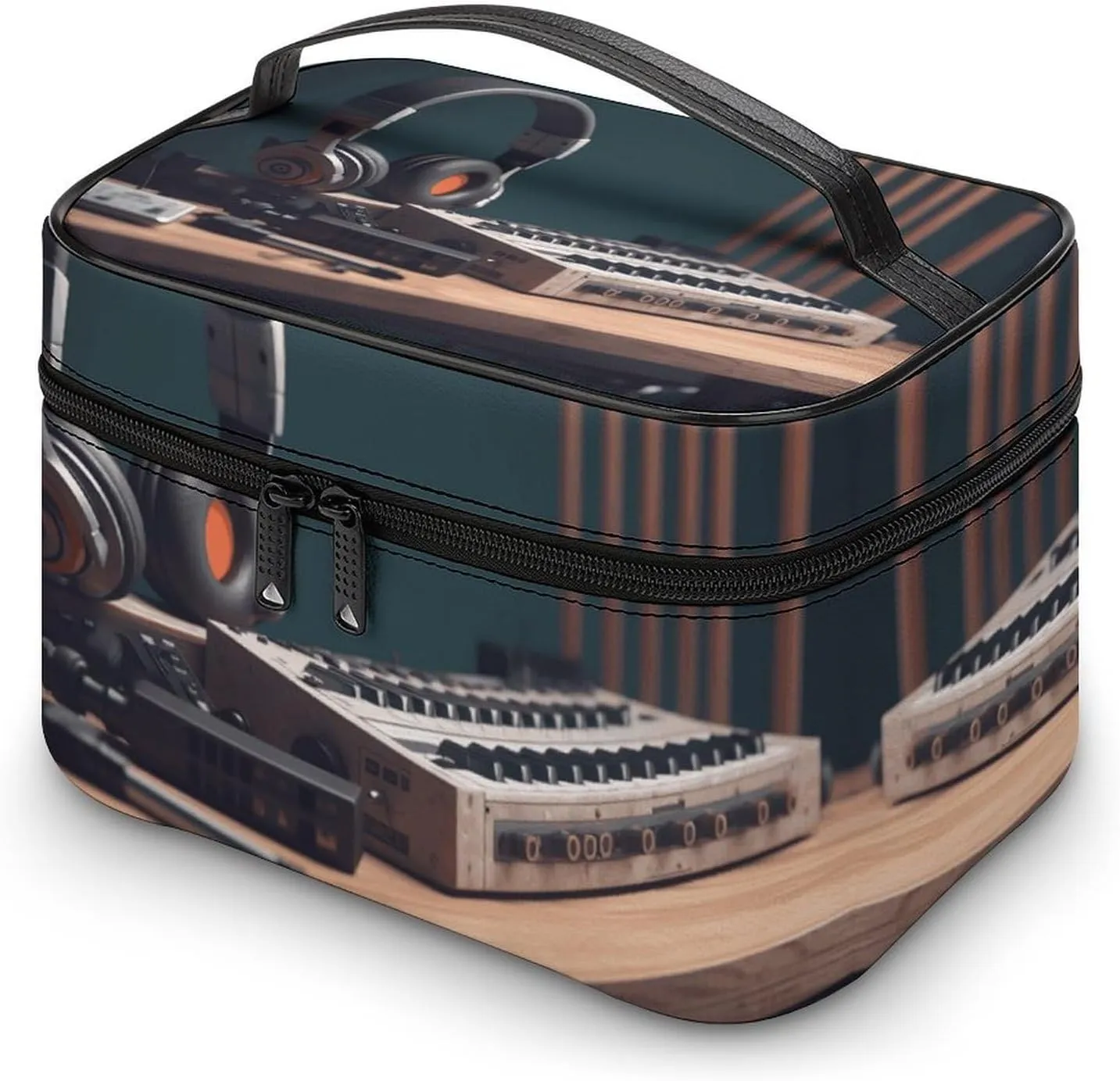 Travel Toiletry Bag for Women And Men,Recorder with Headphones Toiletry Organizer, Makeup Bag Travel Organizer for Shampoo,Toiletries