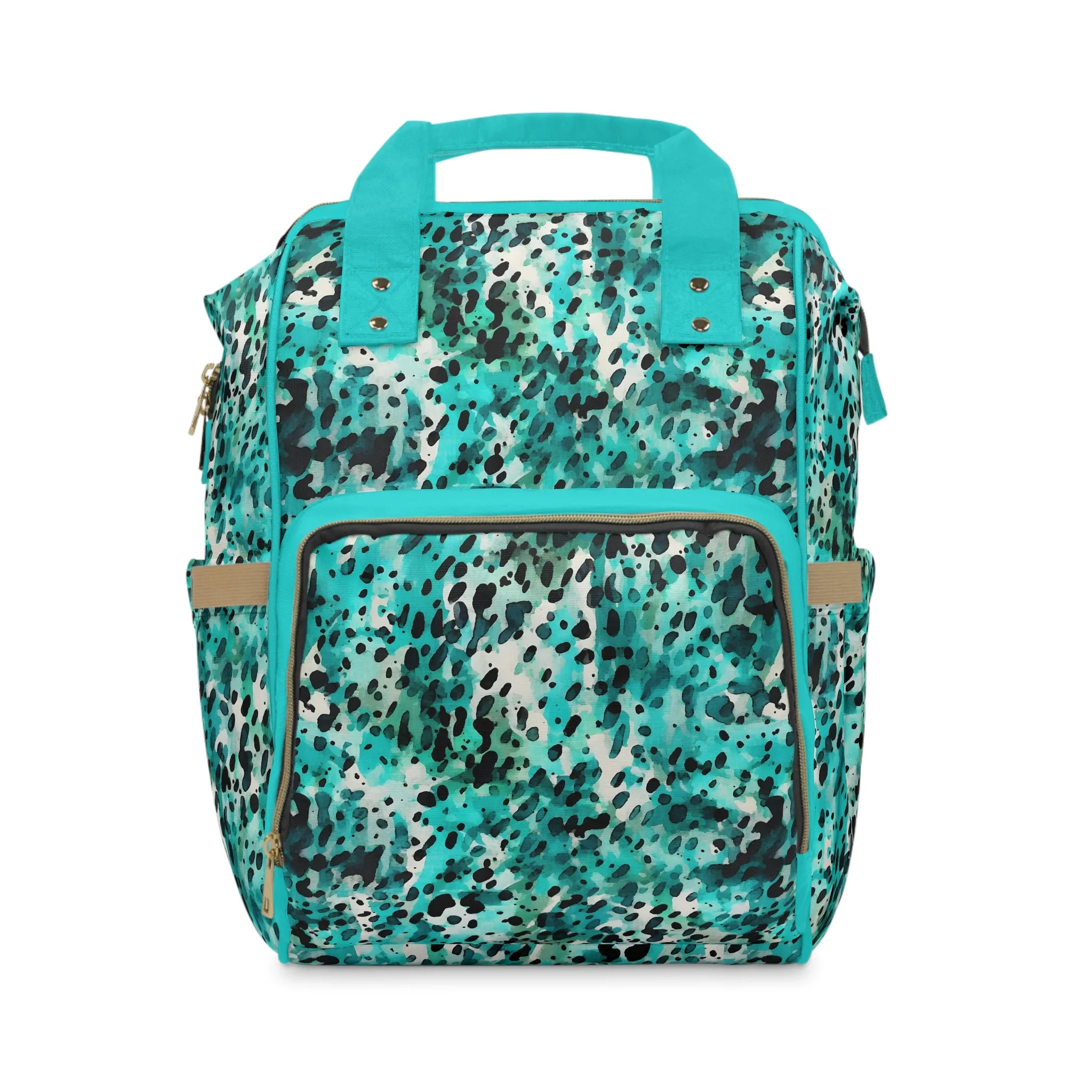 Trendy Cow Print Diaper Backpack - Durable Baby Bag with Unique Cow Pattern, Spacious Nappy Bag for Fashion-Forward Parents