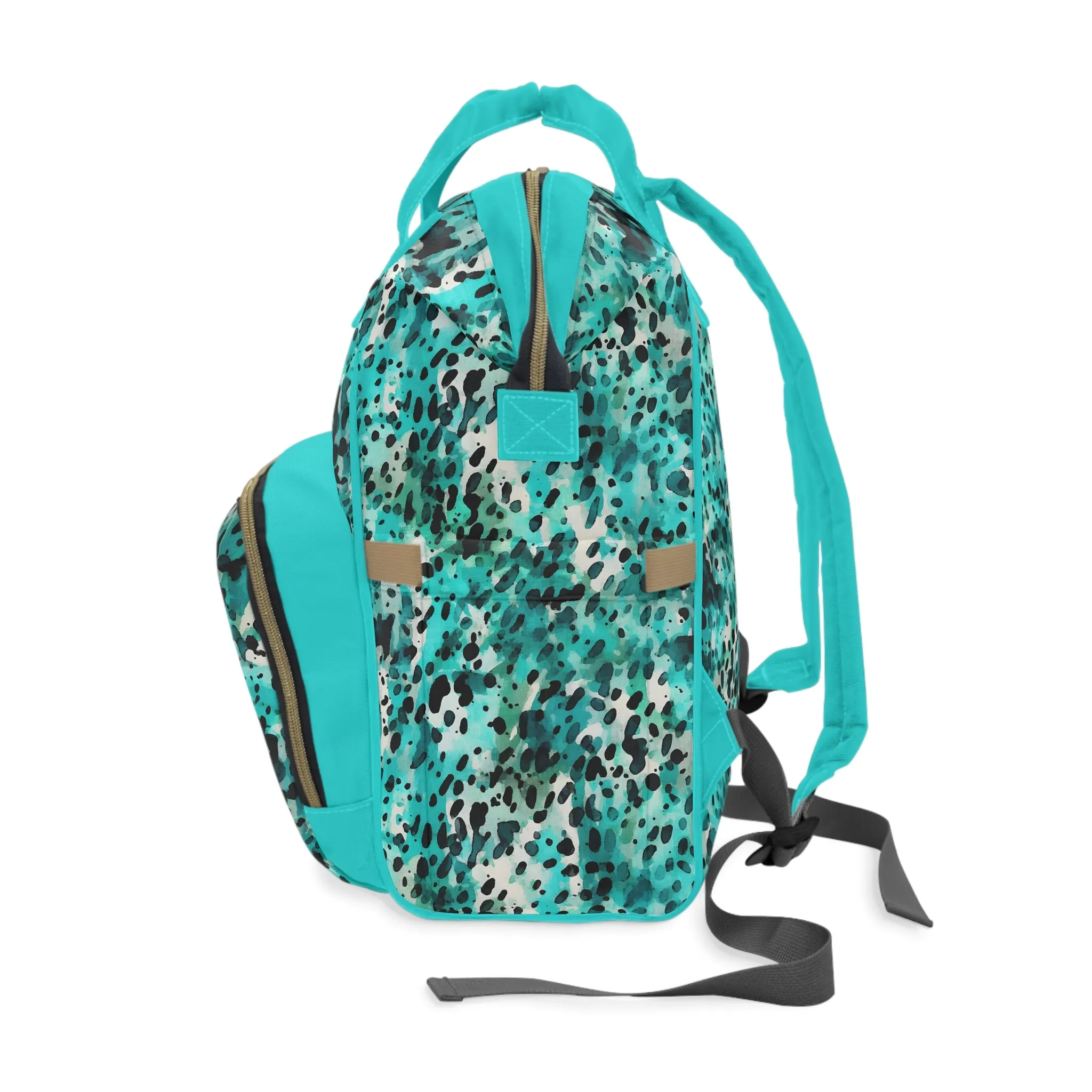 Trendy Cow Print Diaper Backpack - Durable Baby Bag with Unique Cow Pattern, Spacious Nappy Bag for Fashion-Forward Parents