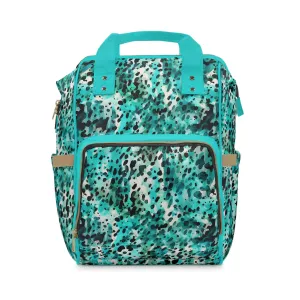 Trendy Cow Print Diaper Backpack - Durable Baby Bag with Unique Cow Pattern, Spacious Nappy Bag for Fashion-Forward Parents