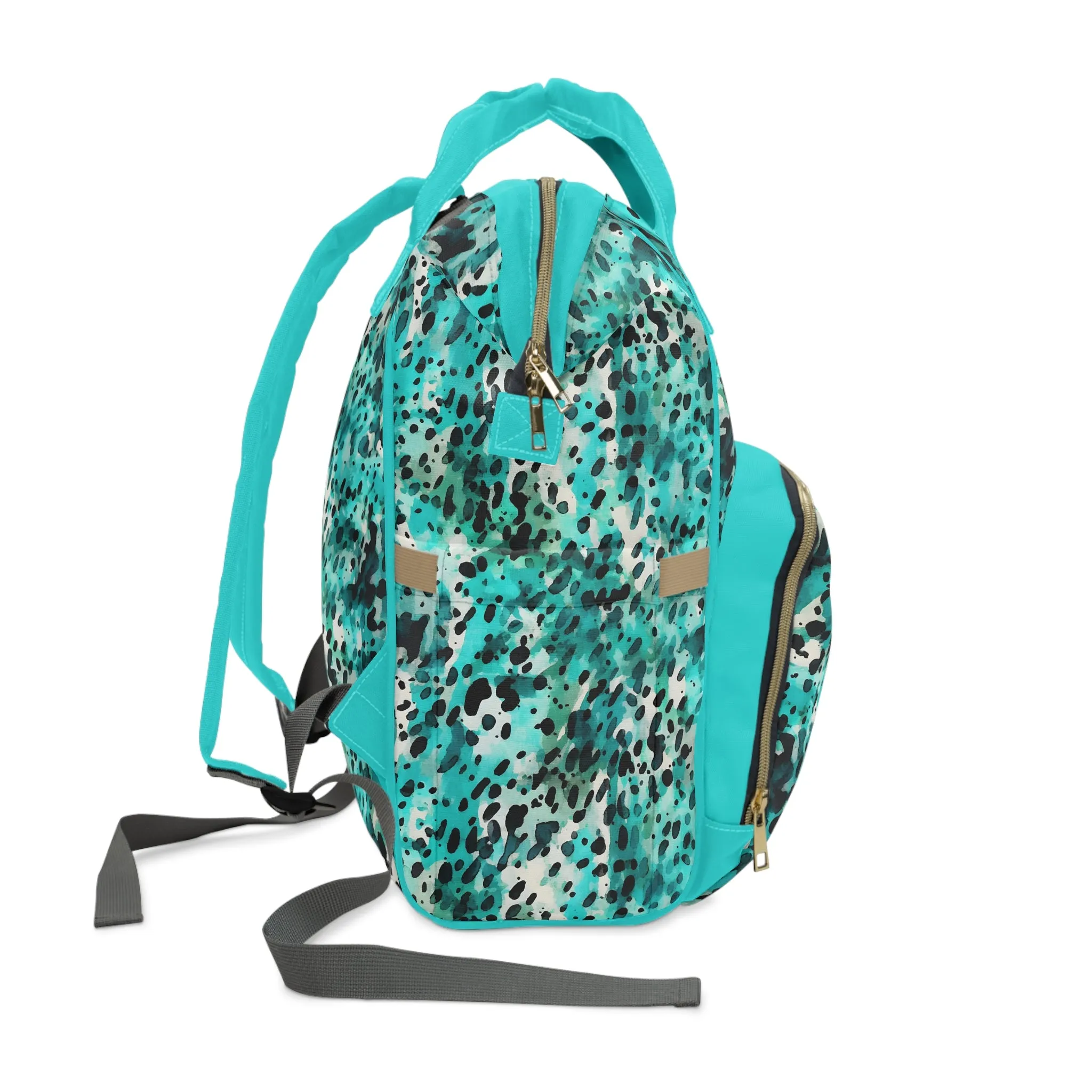 Trendy Cow Print Diaper Backpack - Durable Baby Bag with Unique Cow Pattern, Spacious Nappy Bag for Fashion-Forward Parents