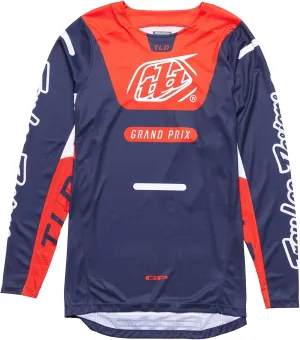 Troy Lee Designs GP Pro Youth Moto Jersey, Blends Navy/Orange, X-Large