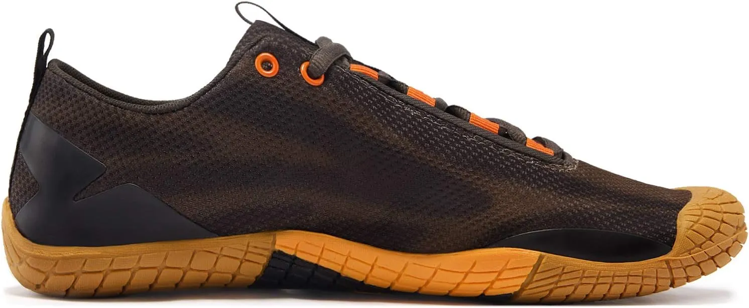 TSLA Men's Trail Running Shoes, Lightweight Zero Drop Barefoot, Non-Slip Outdoor Minimalist Shoes