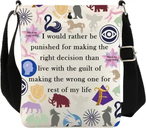 UJIMS Keeper Lost Cities Merch KOTLC Bookish Crossbody Bag Keeper Fans Gifts Foxfire Academy Gift