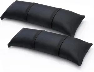 Umbrella Base Weight Sand Bags, Sand Bags for Weight, 2 x 44 LBS Fillable SandBags for Umbrella Base, Cantilever Patio Umbrella, Trampoline, Outdoor Garden Backyard Furniture(Without Sand) (2, black)