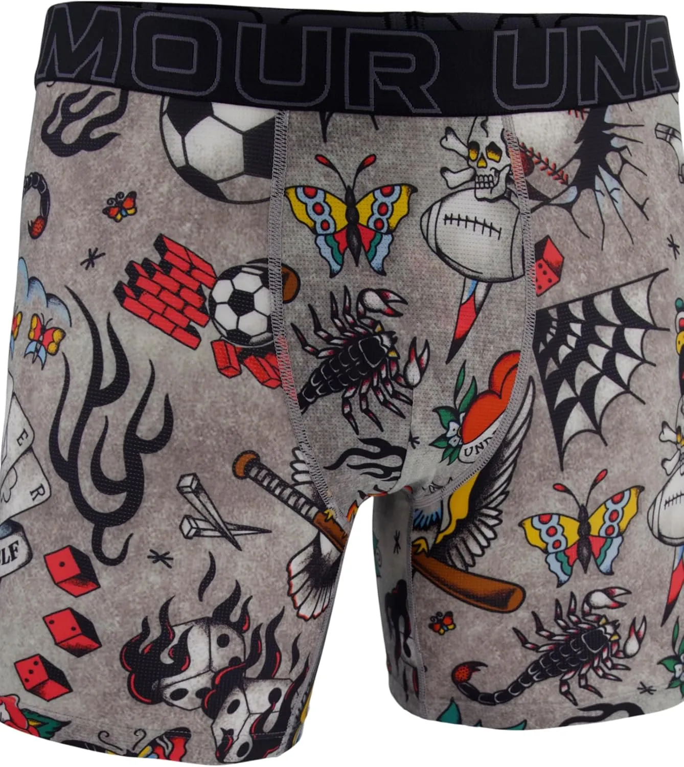 Under Armour Men's Multi-Pack Performance Tech Mesh Boxerjock Brief, 6" Inseam, All-Day Comfort