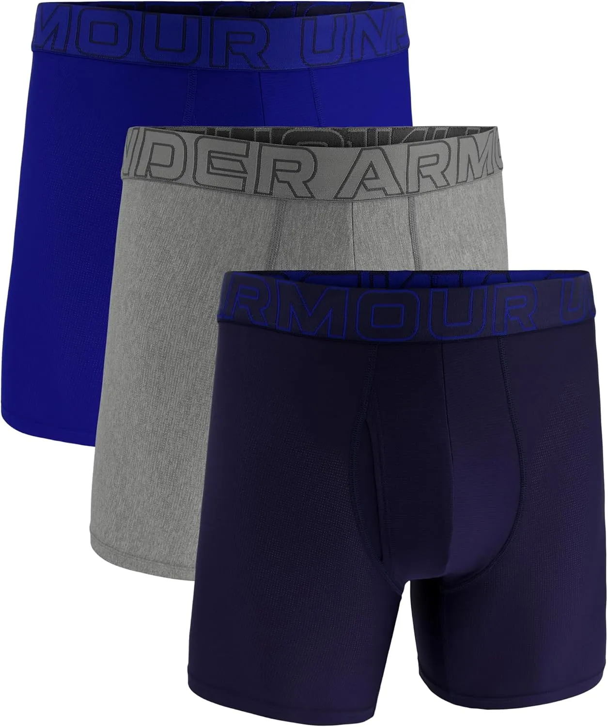 Under Armour Men's Multi-Pack Performance Tech Mesh Boxerjock Brief, 6" Inseam, All-Day Comfort