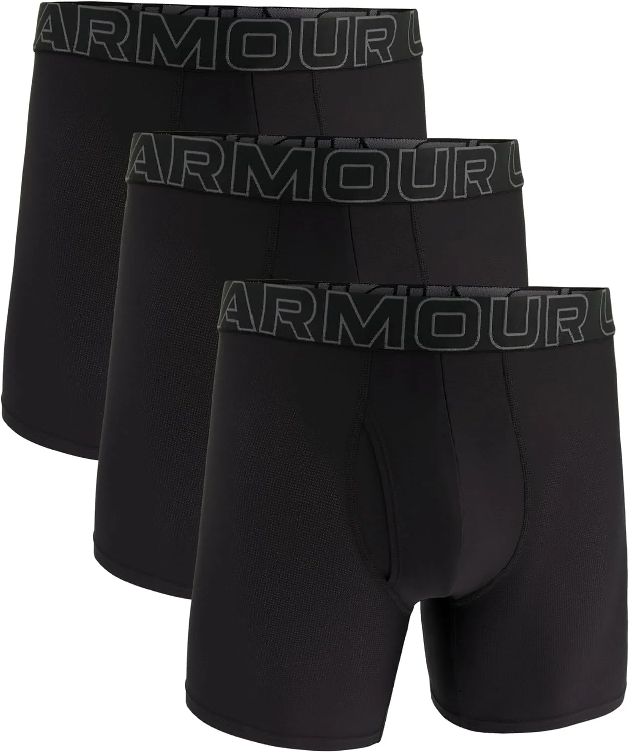 Under Armour Men's Multi-pack Performance Tech Mesh Boxerjock Brief, 6" Inseam, All-day Comfort