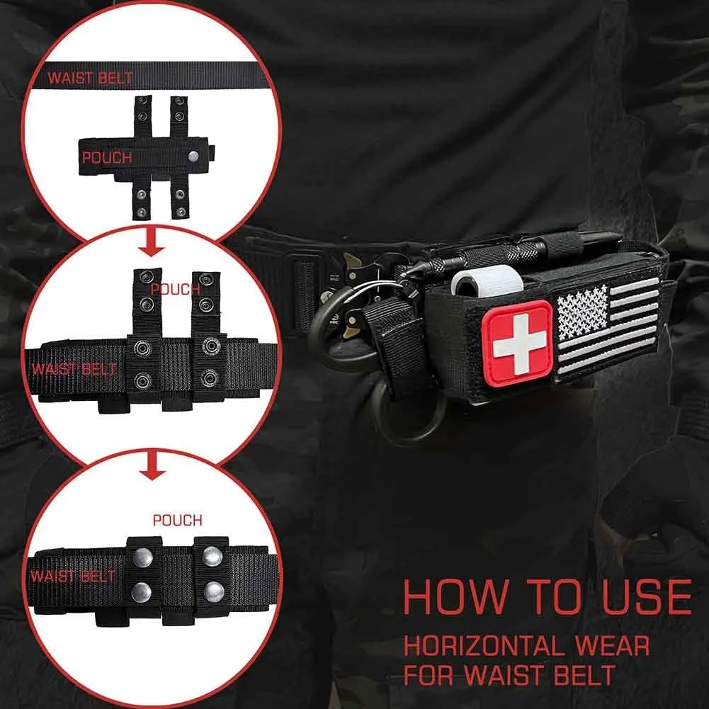 Upgrade 1000D Laser Cut Molle Tourniquet Holder, Heavy Duty Tactical Molle Tourniquet Pouch Holder