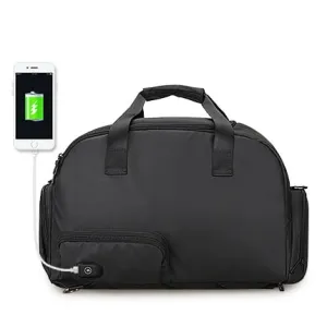USB Travel Bag Large Capacity Waterproof Luggage Bag