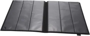Vaguelly Convenient Cards Collection Book Sports Card Storage Binder Insert Design Protection Compact Lightweight Album Black