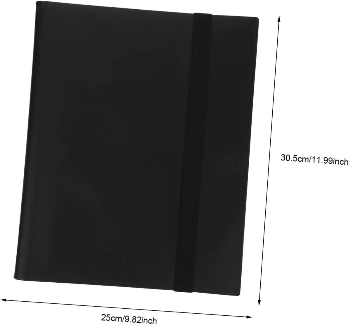 Vaguelly Convenient Cards Collection Book Sports Card Storage Binder Insert Design Protection Compact Lightweight Album Black