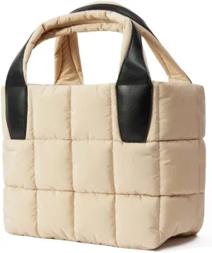 VAKAER Tote Bag with Zipper, Puffer Bag Women Padded Purse with Adjustable Strap Shoulder Crossbody Bag for Travel Work Gym