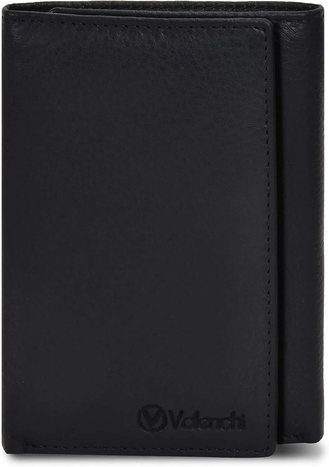 VALENCHI Leather Trifold Wallet For Men - RFID Blocking - 7 Card Slots, 2 Note Compartments & 1 ID Window - Minimalist Design, Slim Wallet - Premium, Fashionable Accessory Gifts for Men, Him