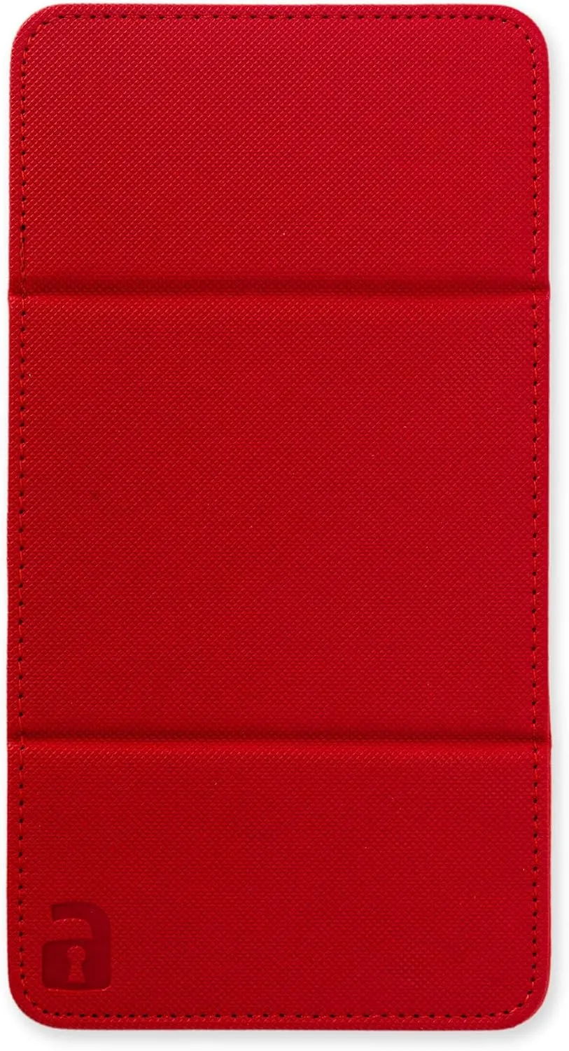 Vault X Trading Card Sideloading Deck Box, 100  sleeved cards, Premium Exo-Tec Material, Card Holder Storage Box, Detachable Magnetic Lid, for MTG Commander Game, TCG (Red)