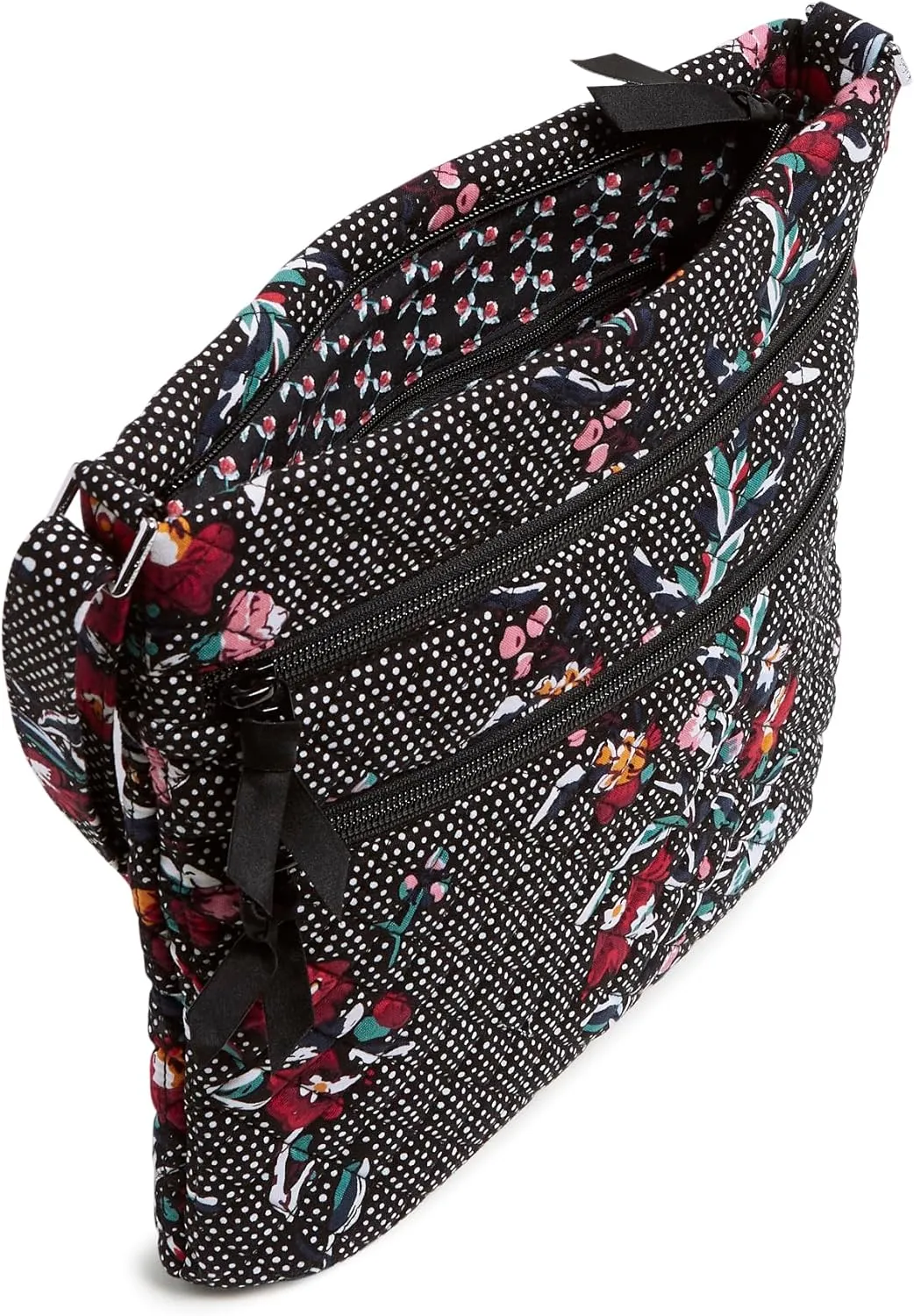 Vera Bradley Women's Cotton Triple Zip Hipster Crossbody Purse