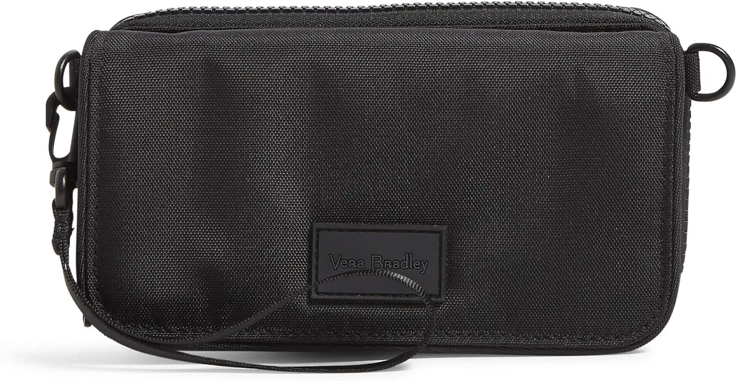 Vera Bradley Women's Recycled Lighten Up Reactive Compact Crossbody Purse with RFID Protection