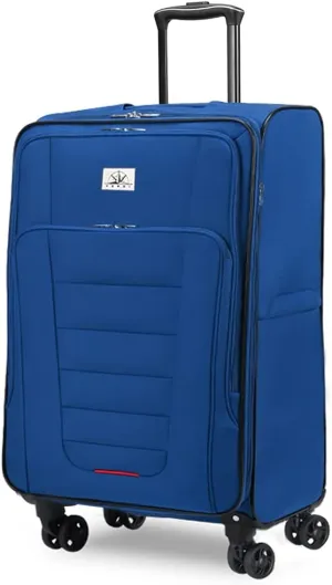 Verdi Travel Softside 24 Inch Luggage with Spinner Wheels Lightweight Expandable Medium Suitcase 8-wheel Spinners