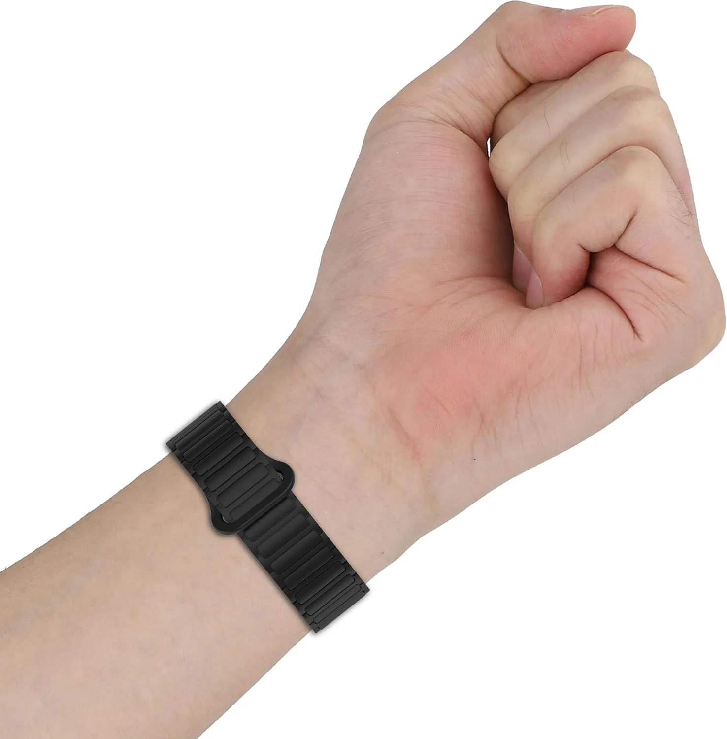 VeveXiao Rugged Magnetic Silicone Strap Compatible with Garmin Fenix 8 51mm/Fenix 7X/Fenix 6X/Fenix 5X, 26mm Quick Fit Strong Magnet link Silicone Sport Replacement Strap Men Women