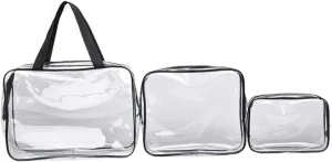 VICASKY Toiletries Travel Bag Pack Pvc Makeup Bag for Beauty Products and Liquids
