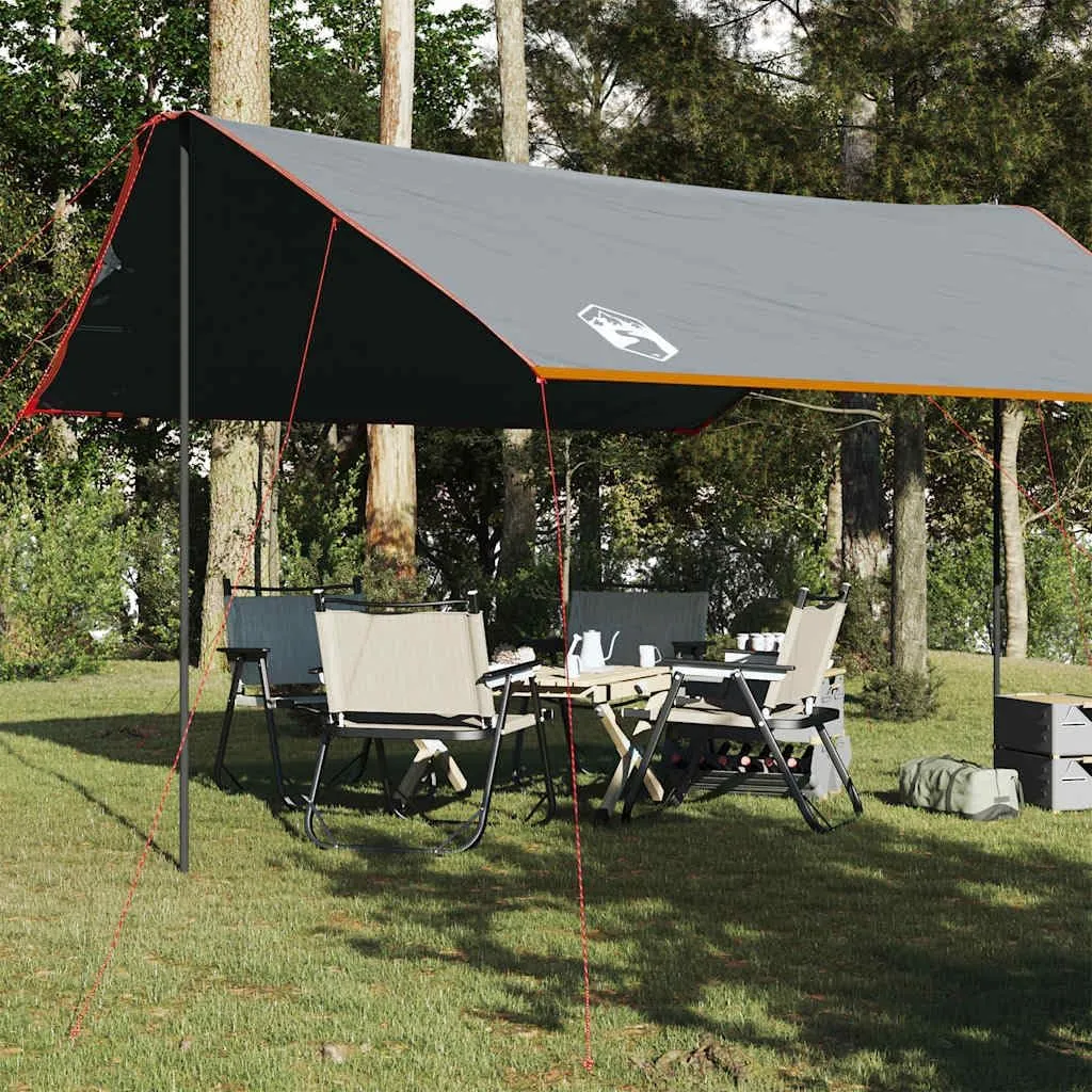 vidaXL Camping Tarp Orange 181.1x120.1x82.7 Waterproof