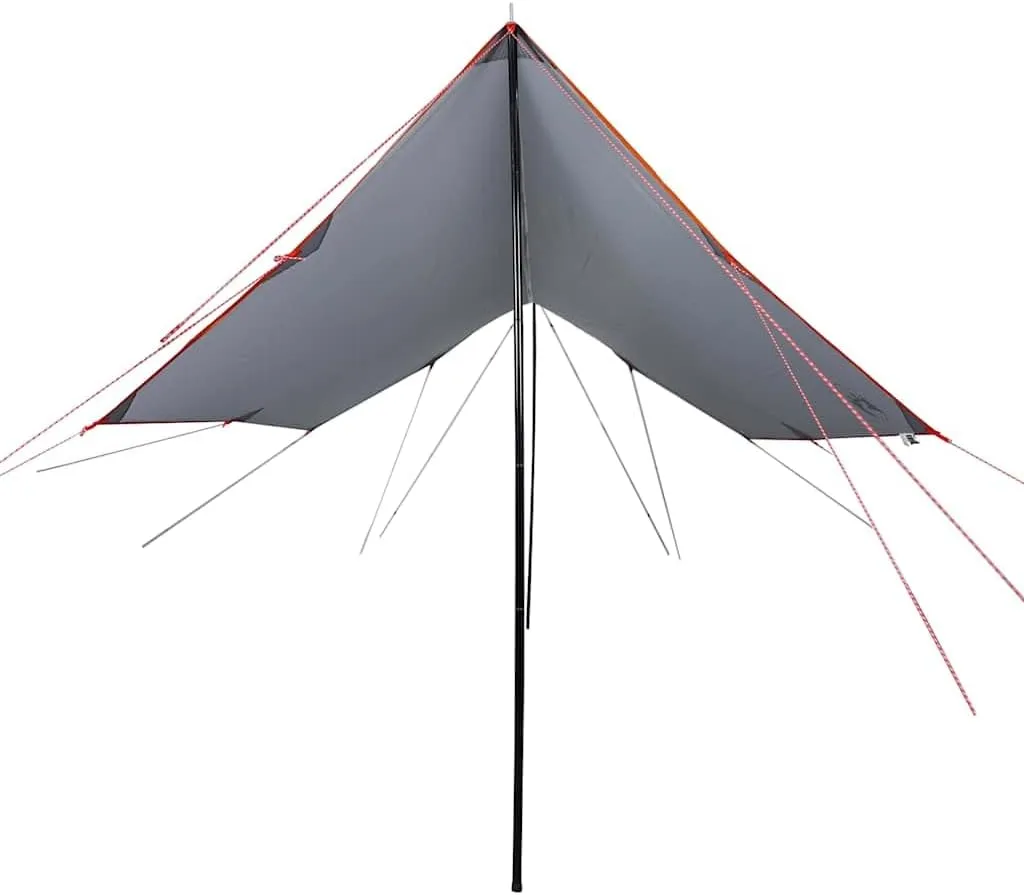 vidaXL Camping Tarp Orange 181.1x120.1x82.7 Waterproof