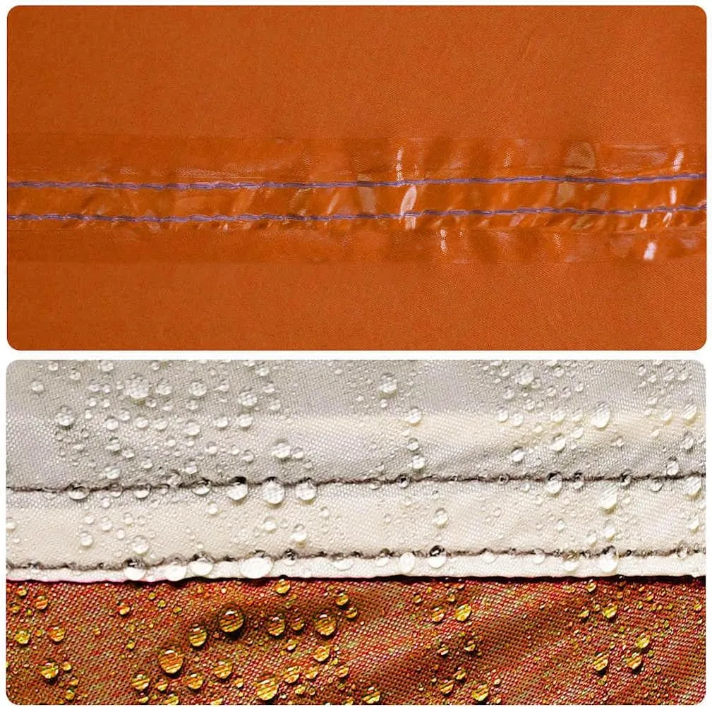 vidaXL Camping Tarp Orange 181.1x120.1x82.7 Waterproof