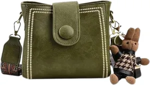 Vintage Fashion Bag, Vintage Retro Crossbody Bags for Women, Bucket Bag with Adjustable Wider Shoulder Strap