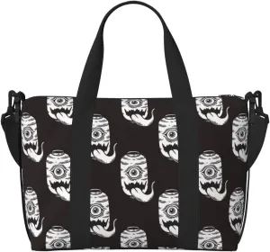 Vintage Lantern Ghost Travel Bag Weekender Bags for Women Men Carry on Overnight Bag Tote Bag Yoga Gym Bag With Adjustable Straps for Gym, Work, Personal Items