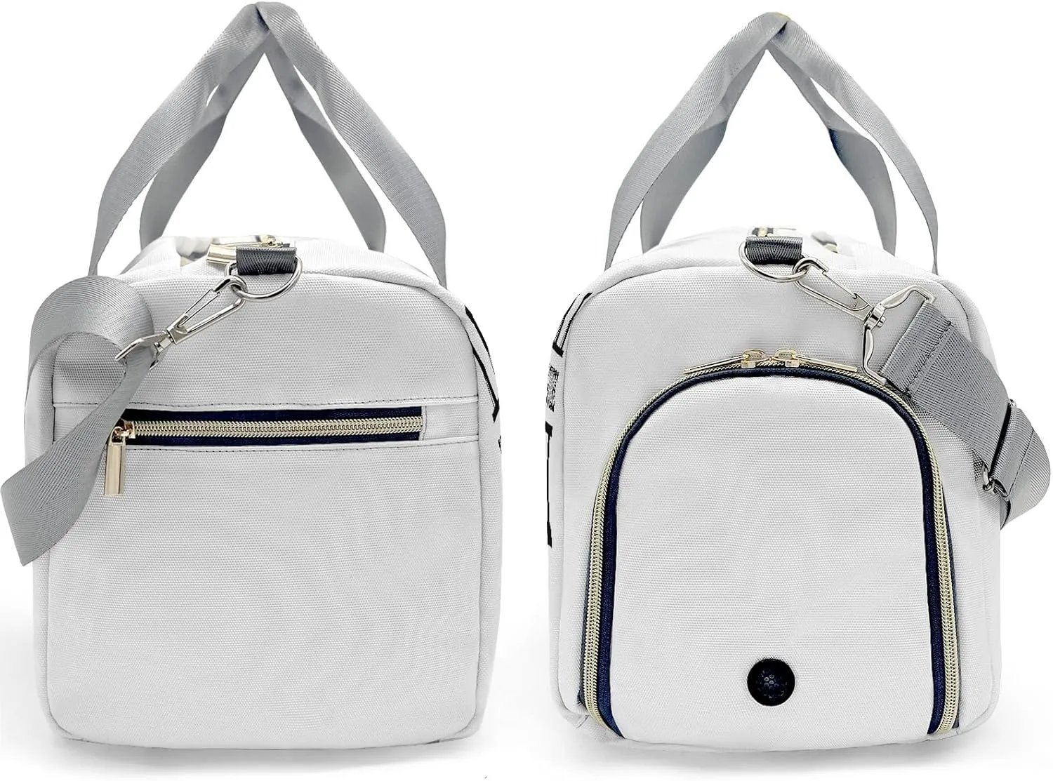 Volleyball Monogram White Personalized Duffel Bag with Name Custom Travel Bag for Women Men Sports Gym Dance Bags Wet Dry Pockets Shoes Compartment Overnight Weekend Bag Gift