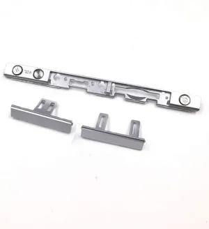 Volume Button Bar Card Slot Cover Dust Proof Silver Frame Replacement PS Vita 1000 PSV1000 PSV 1000 Game Console（Silver）