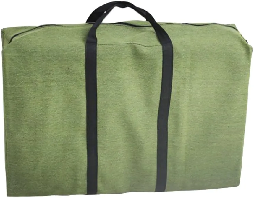 Waterproof Durable Oxford Extra Large Quilt Blanket Comforter Organizer Pillow Case Closet Wardrobe Garment Storage Case Duffel Bag Household Foldable Zipper Travel Luggage Laundry Holder 2 Handles