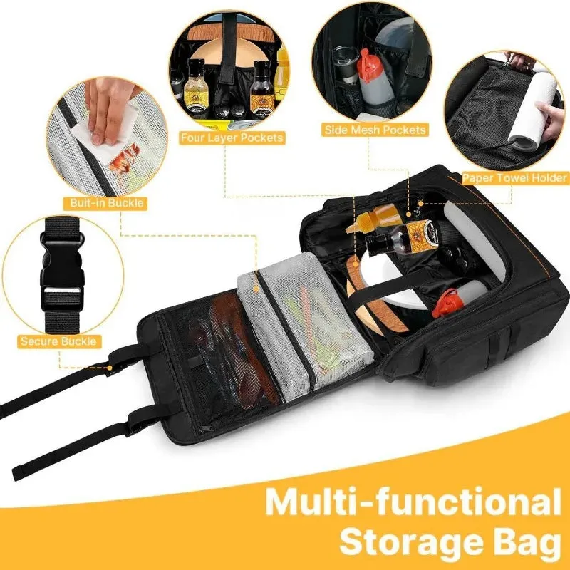 Waterproof Hanging Camping Storage Bag Rv & Outdoor 16.5 X 15 X 6.3In