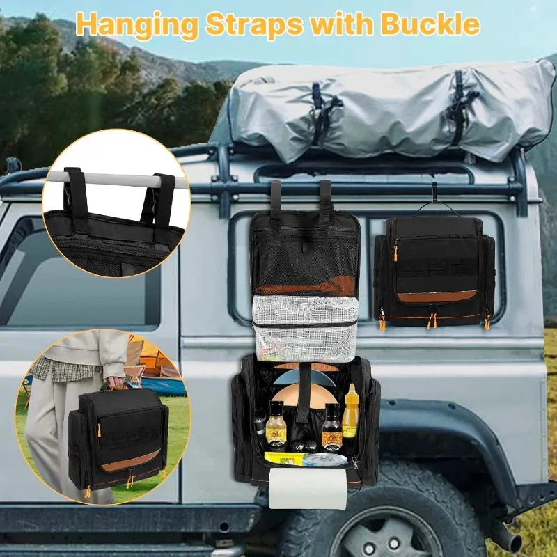 Waterproof Hanging Camping Storage Bag Rv & Outdoor 16.5 X 15 X 6.3In
