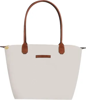 Waterproof Nylon Tote bag for Women Lightweight Designer Handbag with Zipper Stylish and Durable Purse