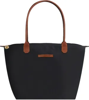 Waterproof Nylon Tote bag for Women Lightweight Designer Handbag with Zipper Stylish and Durable Purse