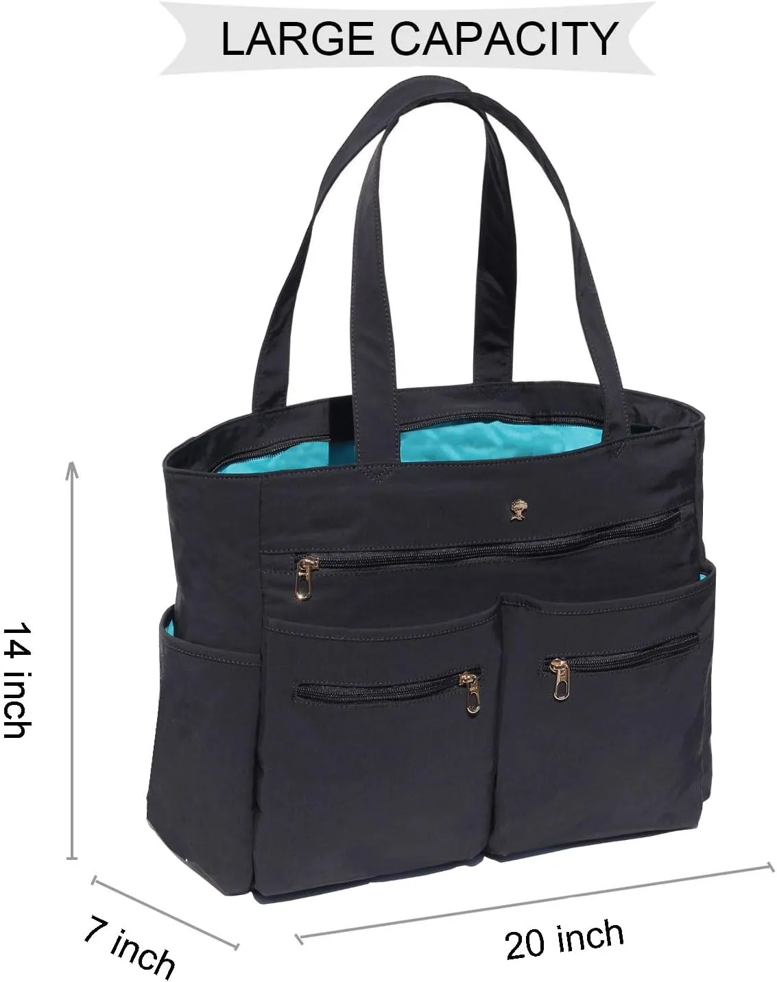 Weekender Bag Carry On Bag Overnight Tote Travel Duffle with 13 Pockets for Travel,Work，Gym,Beach,Teacher,Nurse