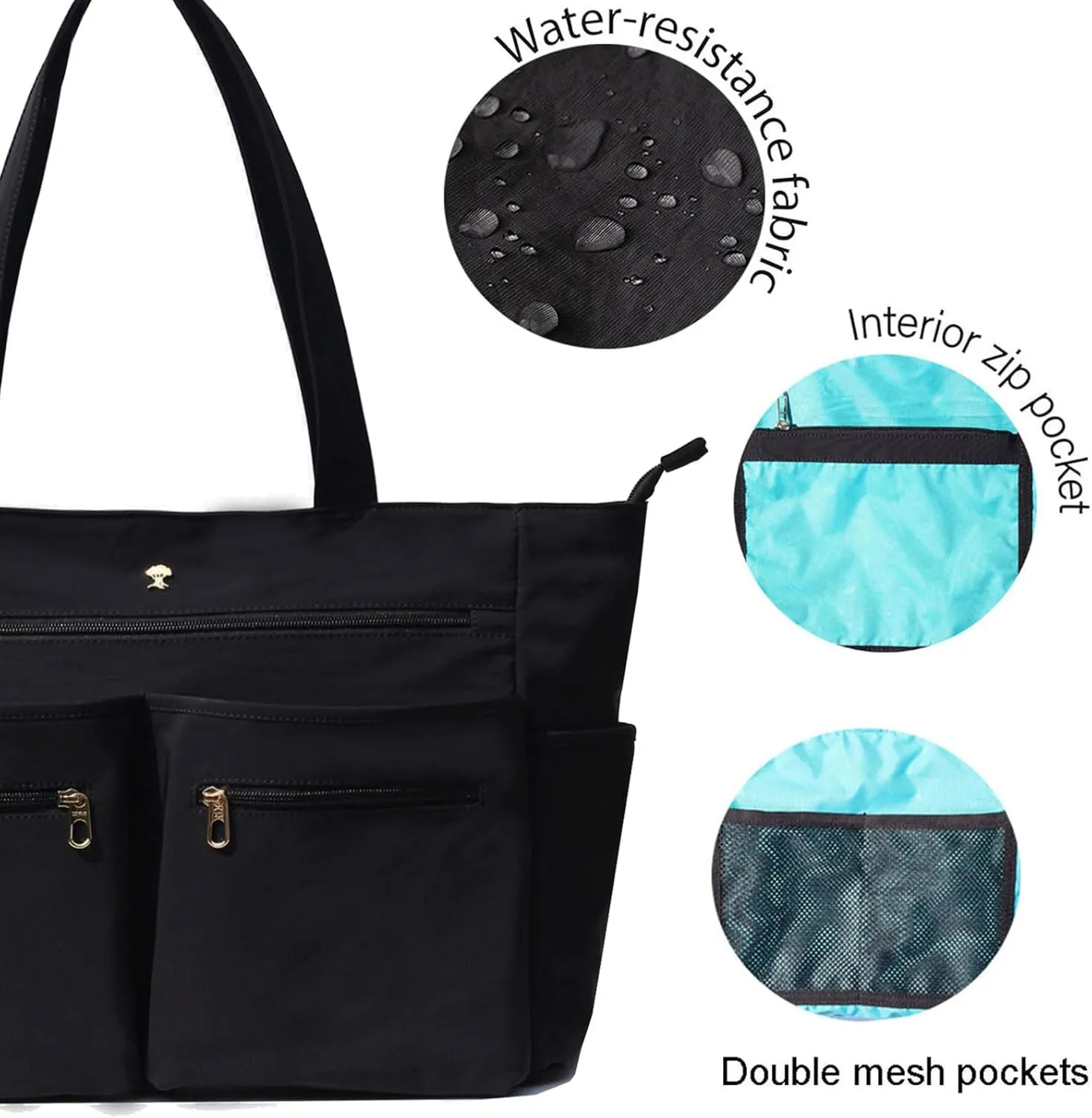 Weekender Bag Carry On Bag Overnight Tote Travel Duffle with 13 Pockets for Travel,Work，Gym,Beach,Teacher,Nurse