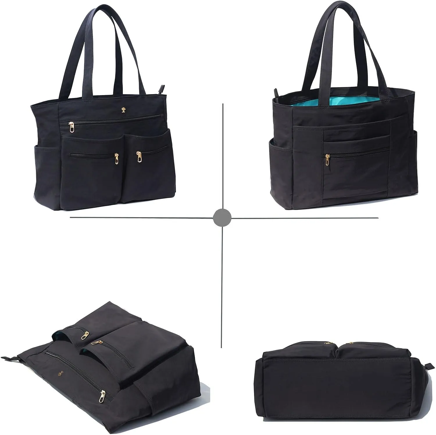 Weekender Bag Carry On Bag Overnight Tote Travel Duffle with 13 Pockets for Travel,Work，Gym,Beach,Teacher,Nurse