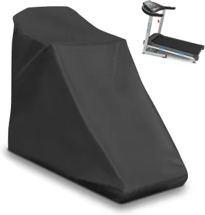 Wellfit Non-Folding Treadmill Cover Outdoor Equipment Cover Couch|Griller|Patio Furniture Covers Suit Bowflex|Xterra| Precor|NordicTrack|Sunny Health Treadmill Oxford Cloth Waterproof UV Resist Black