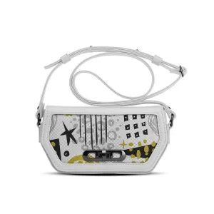 White Swag Crossbody Handcraft