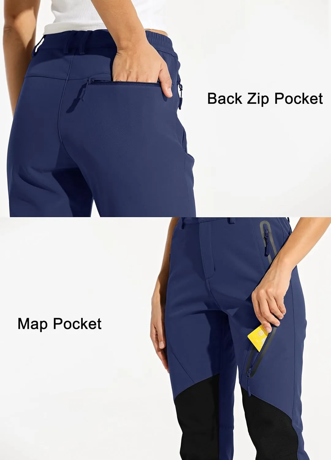 Willit Women's Snow Pants Waterproof Warm Winter Hiking Pants Outdoor Pants Insulated Cold Weather