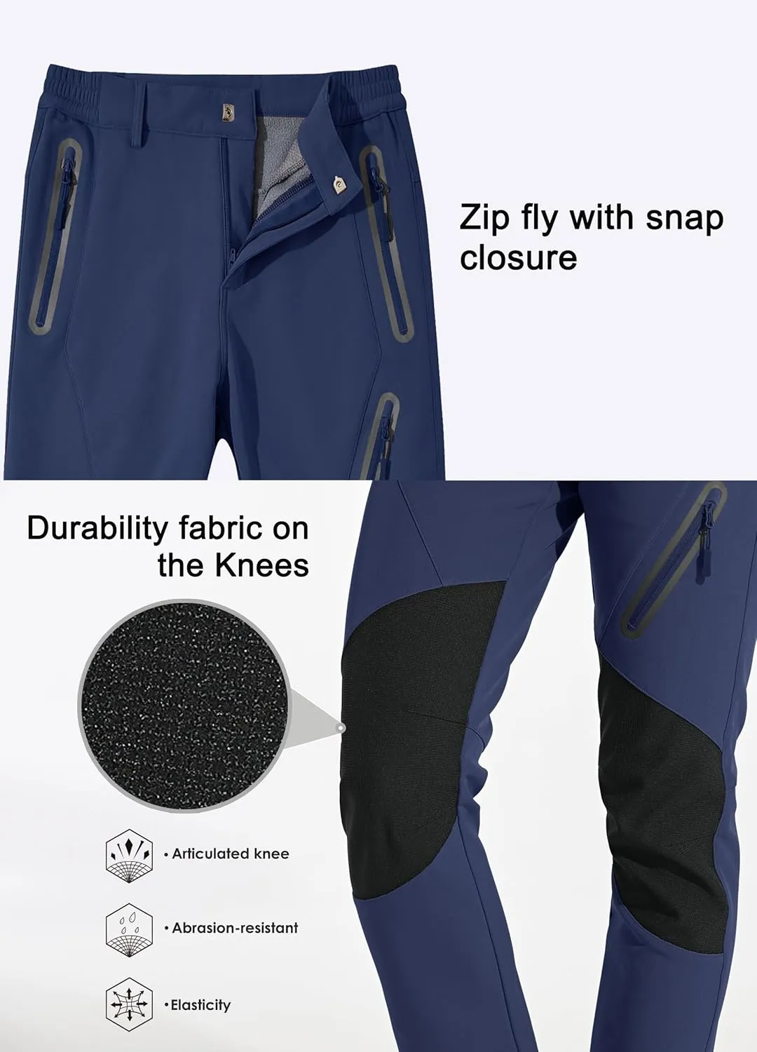Willit Women's Snow Pants Waterproof Warm Winter Hiking Pants Outdoor Pants Insulated Cold Weather