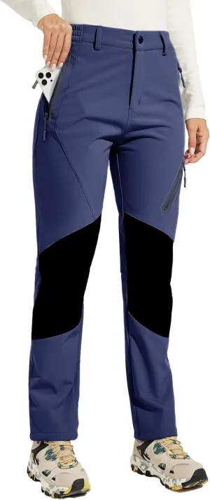 Willit Women's Snow Pants Waterproof Warm Winter Hiking Pants Outdoor Pants Insulated Cold Weather