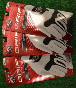 Wilson 3 Staff Grip Soft Golf Gloves - Left Hand - Cadet Medium-Large
