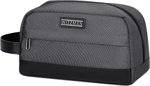 WITZMAN Toiletry Bag for Men Women Lightweight Hanging Travel Bathroom Bag Water-Resistant Shaving Dopp Kit for Men Cosmetic Bag（B692 Silvery Grey）