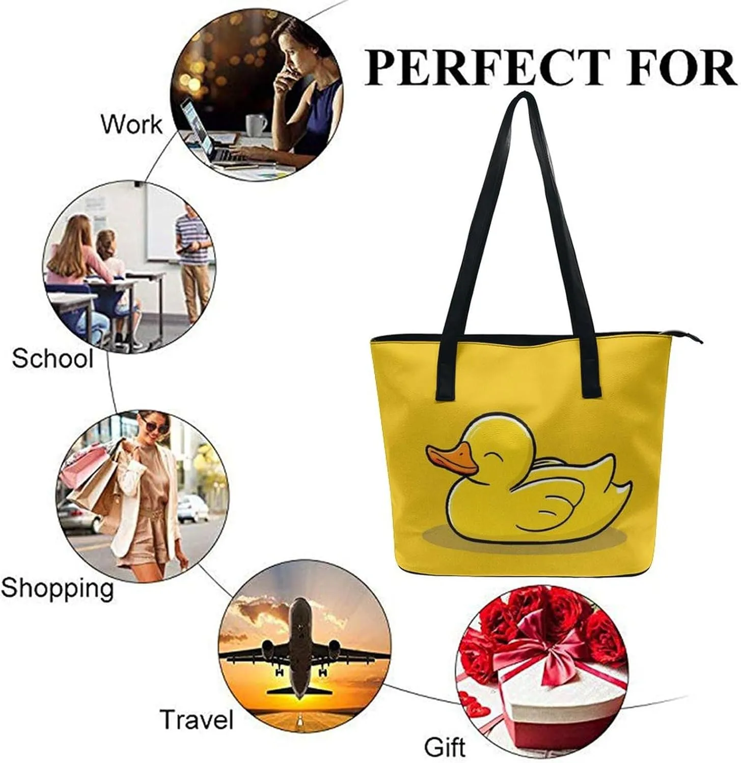 Women Fashion Large Tote Shoulder Handbag Travel Shoulder Bag