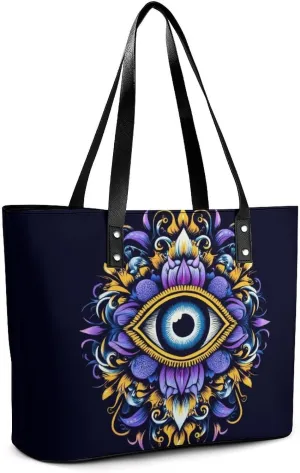 Women Tote Bag PU Leather Travel Shoulder Bags Casual Handbags